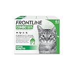 FRONTLINE Combo, 6 Pipette, Antiparassitario per Gatti, Gattini e Furetti di Lunga Durata, Protegge da Pulci, Zecche, Uova, Larve e Anche la Casa, Antipulci In Confezione da 6 Pipette da 0.5 ml