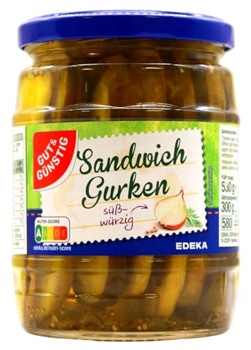 Gut & Günstig Sandwich Gurken süß-würzig, 6er Pack (6 x 300g)