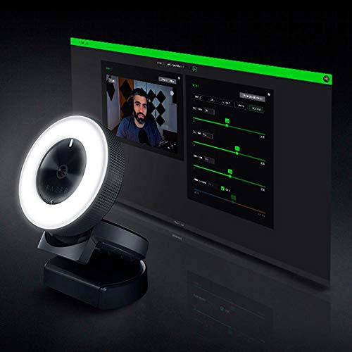 Image of Webcam Web Cam Razer Kiyo Autofocus Ring Light Computer Online Streaming Webcam w /Mic