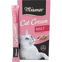 MIAMOR – Cat Snack (Cream) | Snack per coccolare gatti adulti. Mangime complementare in sacchetto senza zucchero e additivi artificiali | 11 x 6 x 15 g crema malta