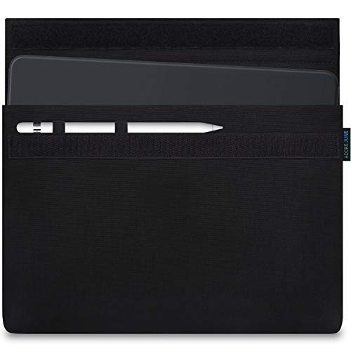 Adore June 10,5/11 Zoll Classic Tasche für Apple iPad Air 10.5 2019, Apple iPad Pro 11 und Apple iPad Pro 10 5 mit Apple Pencil Halterung, Schwarz