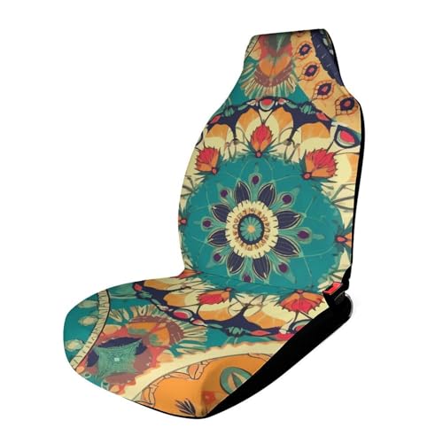 Housse de siège de voiture fleurs imprimées pour un intérieur de SUV et camion frais