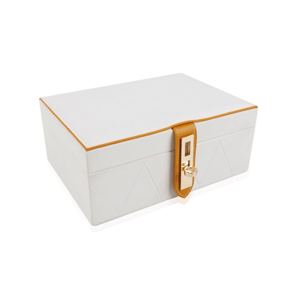 Pudełko na biżuterię Organizer na biżuterię dla kobiet prezent świąteczny drewniane pudełko na biżuterię dwuwarstwowa bransoletka naszyjnik pierścień pudełko do przechowywania biżuterii