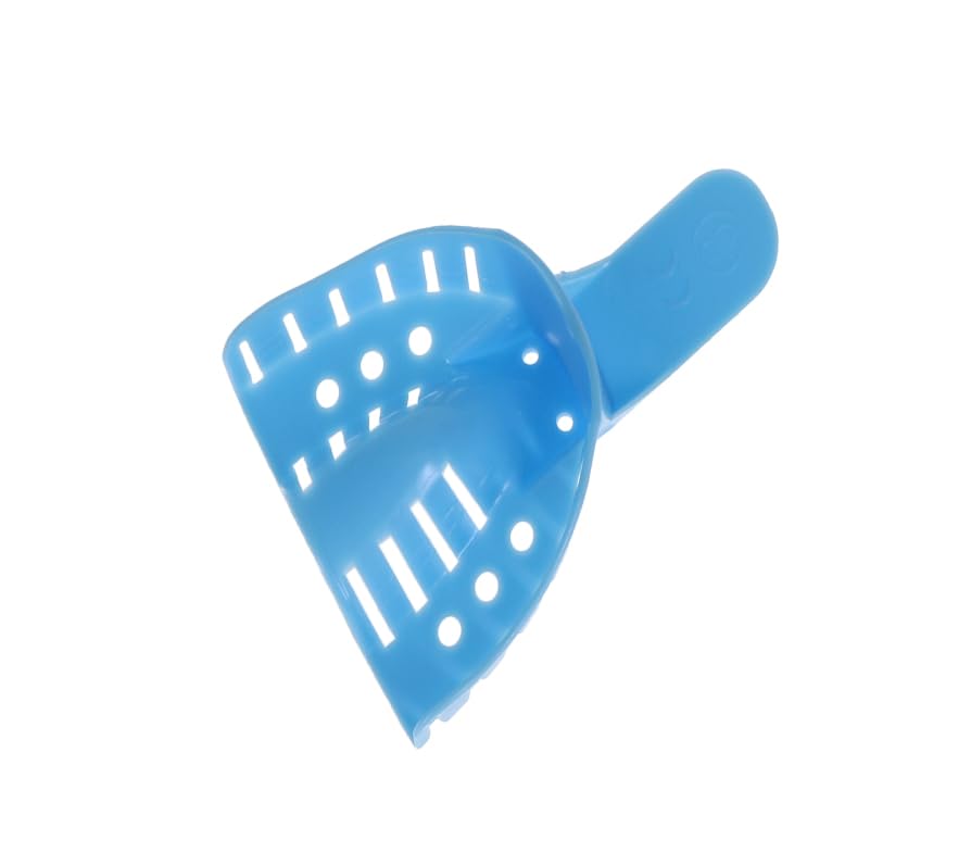 Miniatura 4 de House Brand Dentistry 108106 Bandejas de impresión perforadas #3 Medio superior 12Pk