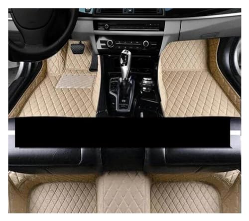 Tapis de sol voiture en cuir beige pour Fiat Palio I 1996-2002
