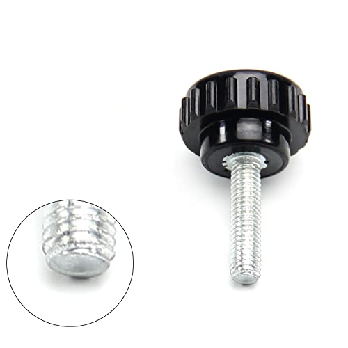 Image of Othmro 10Pcs M5 x 20mm Male Thread Knurled Clamping Knobs Grip Thumb Screw on Type Round Head Screw Black Plastic Bakelite Straight Handle Thread Screw Ball Knob for Drill Press Lathe