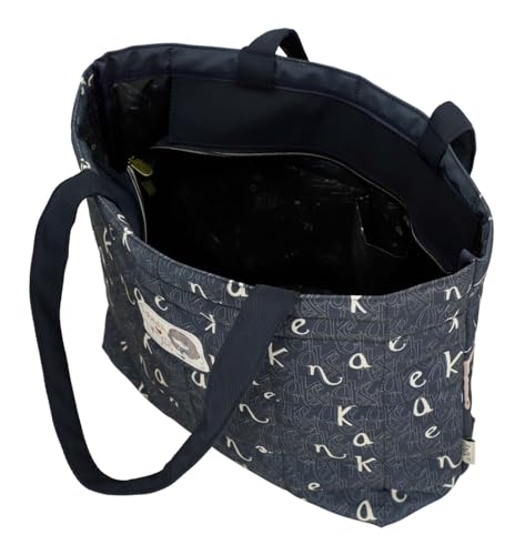 Sac shopper Anekke Boutique brodé et imprimé multicolore