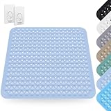 Tapis de douche : fabriqué en matériau PVC, vous pouvez profiter d'un bain confortable à la maison.