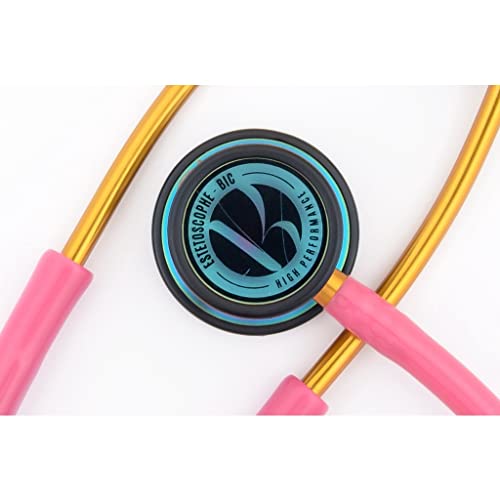 Estetoscópio Bic Eternity III Rosa Chiclé Rainbow Excelente Ausculta - Ideal enfermagem e estudantes