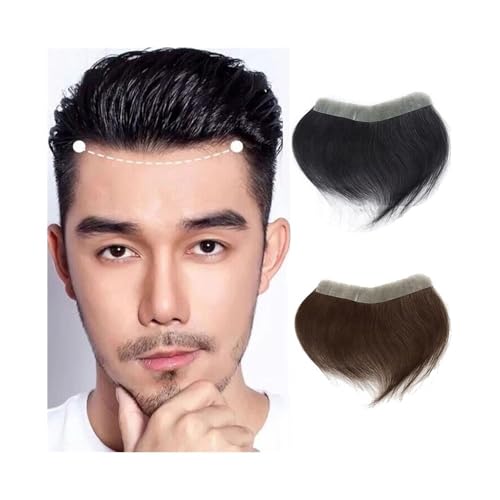 Postiche capillaire homme perruques patch front cheveux humains PU