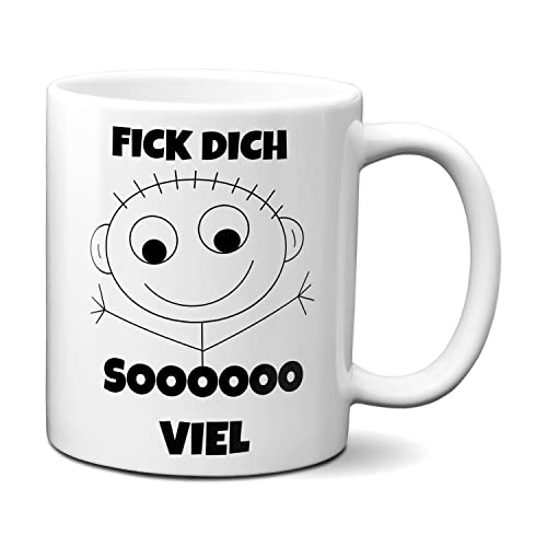 Fick Dich sooo viel - Tasse Kaffeetasse Spruch Geschenk Frech Echte Freunde Cover