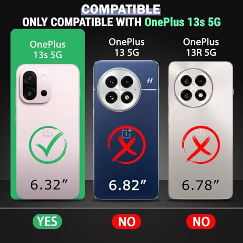 Image of Back Cover Case for OnePlus 13s 5G | 360 Protection Mobile Phone Case Mag-Safe | Camera Protection | 1 + OnePlus 13 s Back Cover /One Plus 13s 5+G - Black TPU+PC