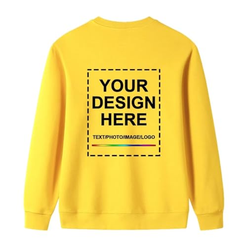 Custom Sweatshirt for Men Women Cotton Personalized Crewneck Sweatshirts Unisex Front/Back Print3