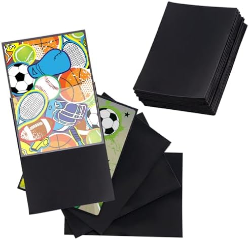 Bild von Moocuca Soft Sleeves 66 * 91mm, 100 Stück Soft Penny Kartenfolien Kartenhüllen Hüllen, Transparent pokemon karten hüllen für Pokemon, Magic (100 Schwarz) 100