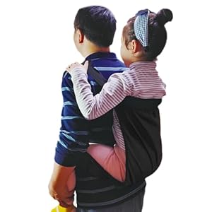 Schwarze Kindertrage Sling Kinderrückentrage Wanderrucksack Gürtel Kinderliftschlinge für den Transfer zum Rollstuhl Auto Fahrzeug Bettstuhl Babytragetücher