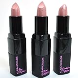 KLEANCOLOR 3 LIP STICK EVERLASTING LIPSTICK NATURAL NUDE BEIGE FROST KLSET07 + FREE ZipBag