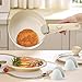 Removable Pot Handle, Cream White Detachable Pan Handles with 2 PCS Silicone Oven Mitts Heat Resistant, Universal Pan Replacement Handles for Pots and Pans