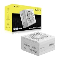 CORSAIR RM750e (2025) Geräuscharmes Vollständig Modulares ATX-Netzteil mit 12V-2x6 Kable – Zero RPM-Lüftermodus, ATX 3.1-Konform, PCIe 5.1-Unterstützung, Cybenetics Gold – Weiß – Ansicht 7
