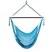 Large Caribbean Hammock Chair - 48 Inch - Polyester - Hanging Chair - Light Blue
