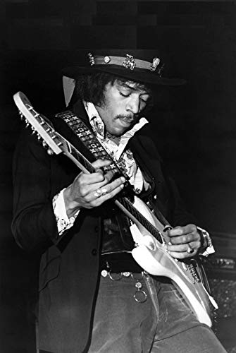 Poster formato A4 della leggenda rock Jimi Hendrix...