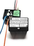Car Positive & Negative activating Timer Switch Relay 1-90s 20A delay Off 12V