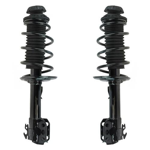 Image of Detroit Axle - Struts Shocks for 2006-2011 Toyota Yaris Complete 2 Front Ready Struts with Coil Spring 2 Rear Shock Absorbers 2006 2007 2008 2009 2010 2011 Replacement Suspension Shock Assembly
