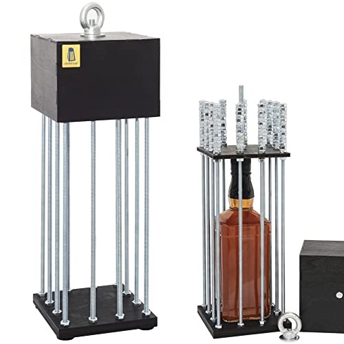 Alcohol Cage Alkoholkäfig - EIN lustiges Geburtstagsgeschenk - Geschenke für Männer - Witziges Geschenk mit Alkohol für Ihren Freund - Alkohol Geschenke für Männer - Whisky-Box - Geburtstagsparty