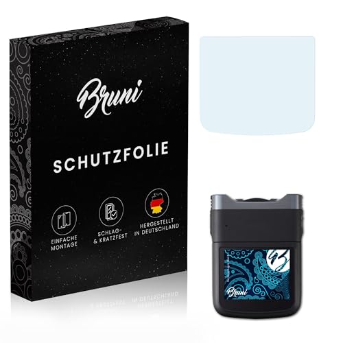 Bruni Protecteur d'écran compatible avec Canon Legria Mini X Film Protecteur, cristal clair Écran protecteur (2X)