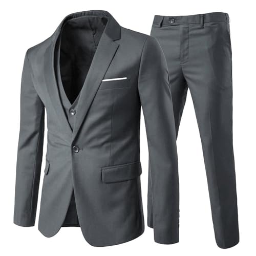 Allthemen Anzug Herren Slim Fit 3 Teilig Anzüge Herrenanzug Sakko für...