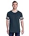 Jerzees Mens TRI-Blend Varsity Ringer T-Shirt (602MR) Indigo HTH/oxfr 2XL
