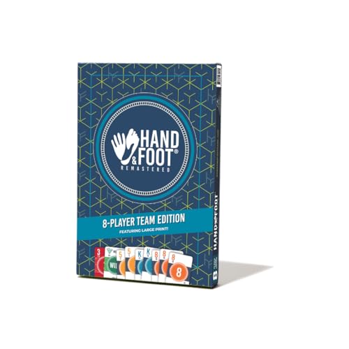 Hand & Foot Remastered Team Player Edition – Card Game for Adults & Families