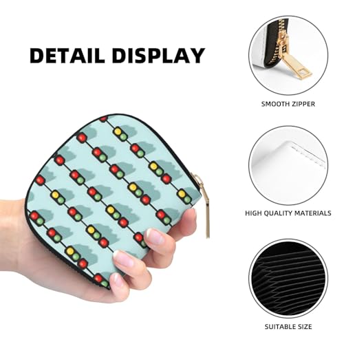 Bright Traffic Light Print Credit Card Holder for Women, Card Case Wallet, Leather Credit Cards Holder Wallet4