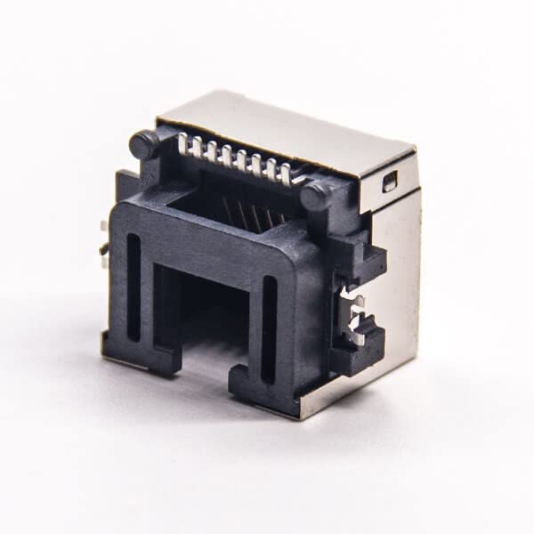 Elecbee Connettori RJ45 Femmina SMT PCB Mount Offset 90 Gradi senza LED 8p8c