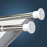 𝐆𝐄𝐍𝐈𝐀𝐋! - Schluss mit Löchern in den Wänden! Sie benötigen weder Werkzeuge noch einen Bohrer, um Ihre Stange flexibel an jeder Stelle Ihrer Wohnung stabil zu befestigen.