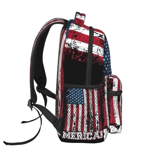 Independence Day American Flag Patriotic Backpack Casual Laptop Backpack Double Shoulder Bag Lightweight Backpack For Women Men Travel3