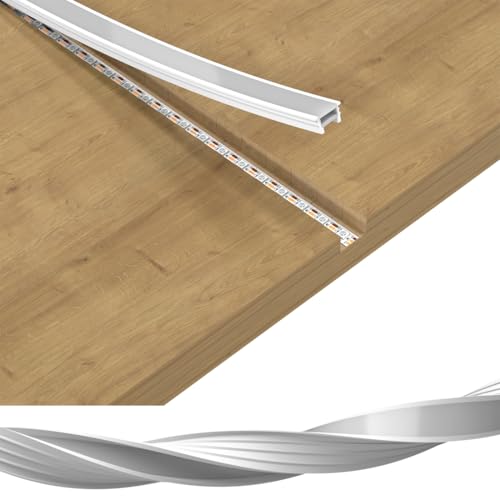 BTF-LIGHTING 16.4Ft Silicone LED Channel System for 10mm Width LED Strip