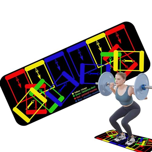 Estera de entrenamiento Up para fitness en casa y rutinas de gimnasio antideslizante