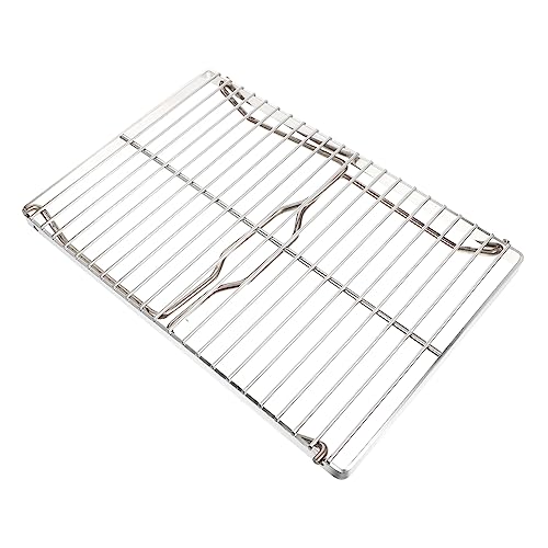 Abaodam Outdoor Grill Rack Portable BBQ Folding Design Stainless Steel Ideal for Camping and Picnics