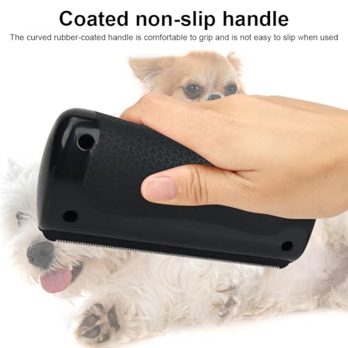 Groomify Bürste Hund, Bürste zur Entfernung von Tierhaaren, Grooming Hundebürste für Katze Hund, Groomify Pet Care Brush(FARBE:schwarz)