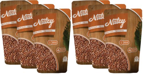 Image of Nutzy Premium Seeds (Flax Seeds, 750g) (250gms X 3) (Pack of 2)