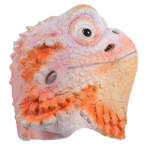 Masque de lézard en latex Veemoon pour déguisement d'Halloween et soirées costumées