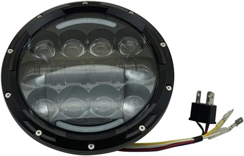 Phare de moto LED 7 pouces idéal pour les longues balades nocturnes en sécurité
