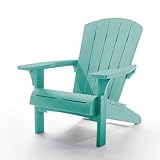 Keter   Chaise de Jardin Adirondack   Bleu Turquoise   Style Bois