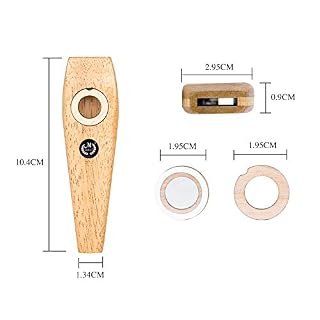 Chuanfeng Kazoo en Bois, Instruments de Musique clairs et Lisses de Kazoos avec 2 Films de flûte et 2 Coussin de… - Les Beatles, Paul McCartney, John Lennon, RIngo Starr, George Harrison Chuanfeng Kazoo en Bois, Instruments de Musique clairs et Lisses de Kazoos avec 2 Films de flûte et 2 Coussin de… – Image 3