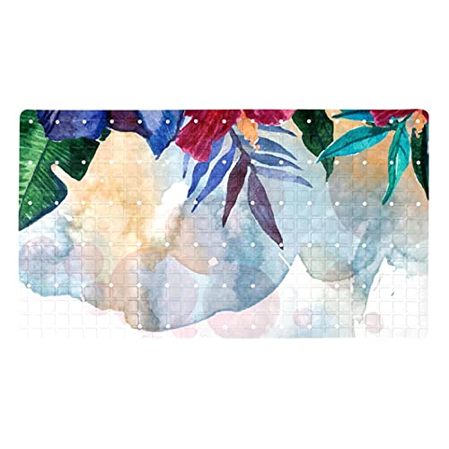 Tapis de bain antidérapant avec ventouses et trous de drainage - 2