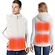 GarBull Beheizte Weste Damen Herren, Universal USB Wiederaufladbare Power Heizweste (ohne Batterie) Beheizte Jacke Beheizte Weste, 3 Temperaturstufen, 11 Heizzonen, geeignet für Outdoor-Aktivitäten