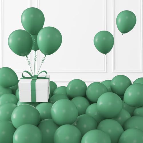 Image of Retro Bean Green Balloons,100 Pcs 5 Inch Mini Matte Latex Balloons for Balloon Garland Arch, Birthday Decoration, Wedding Party, Baby Shower Decorations