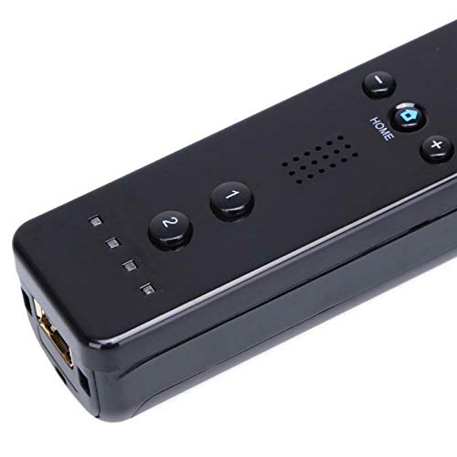 Remote Controller for Wii,Yudeg Wii Remote and Nunchuck Controllers with Silicon Case for Wii and Wii U(not Motion Plus) (Black)