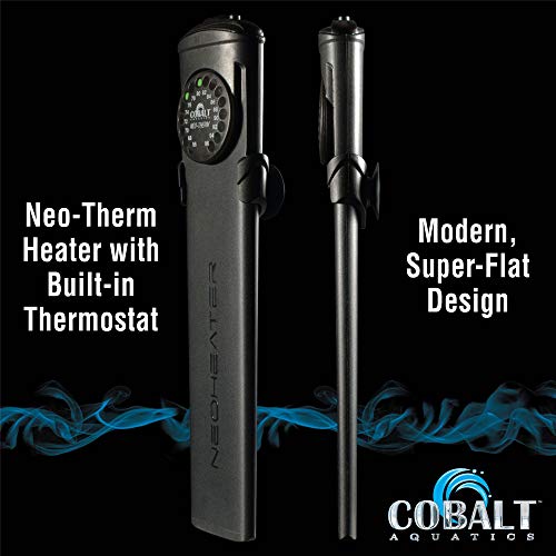 Cobalt Aquatics Flat Neo-Therm Heater with Adjustable Thermostat (Fully-Submersible, Shatterproof Design) From 25W To 300W - Thumbnail 3