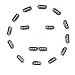 Snap Clips for Hair Extensions Weaves 50pcs U-shape Metallic Wig Clips With Silicon Rubber Small Size Brown